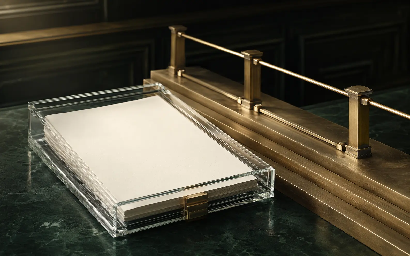 Premium green and gold financial architecture representing a structured funding case